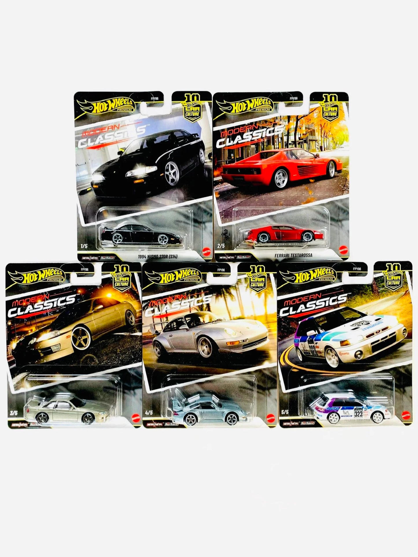 2026 Car Culture Modern Classics Case S (Set of 5 Cars)