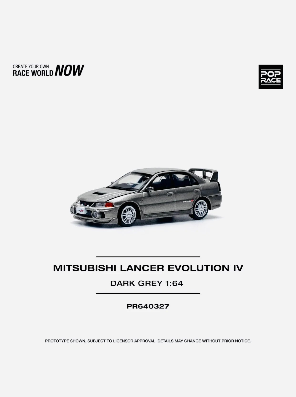 Factory Sealed Mitsubishi Lancer Evolution IV Dark Grey #327