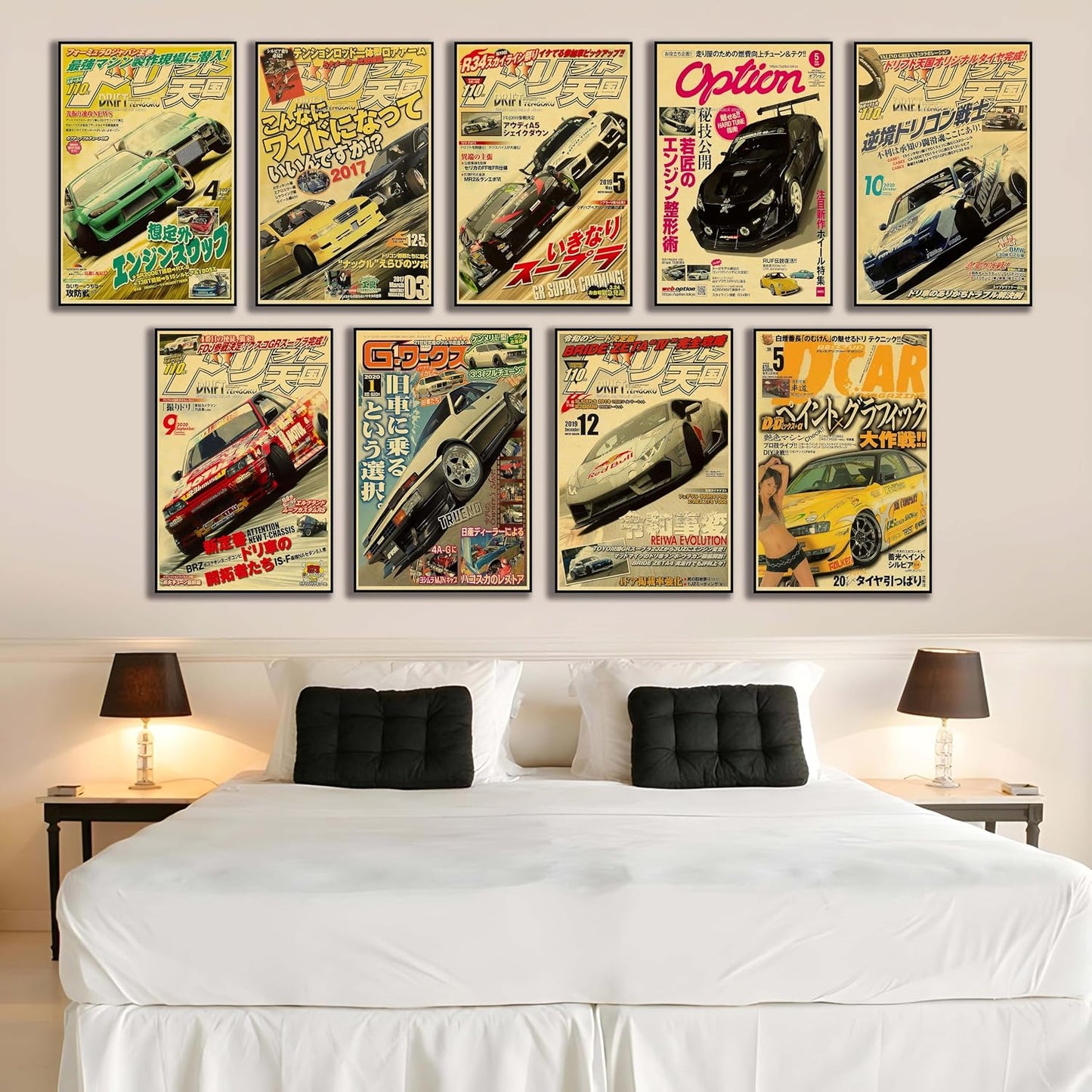 JDM Car Poster Canvas Wall Art,Apanese Car Wall Art Prints, Supercar Art Prints (Car 02 8X12 Unframed)