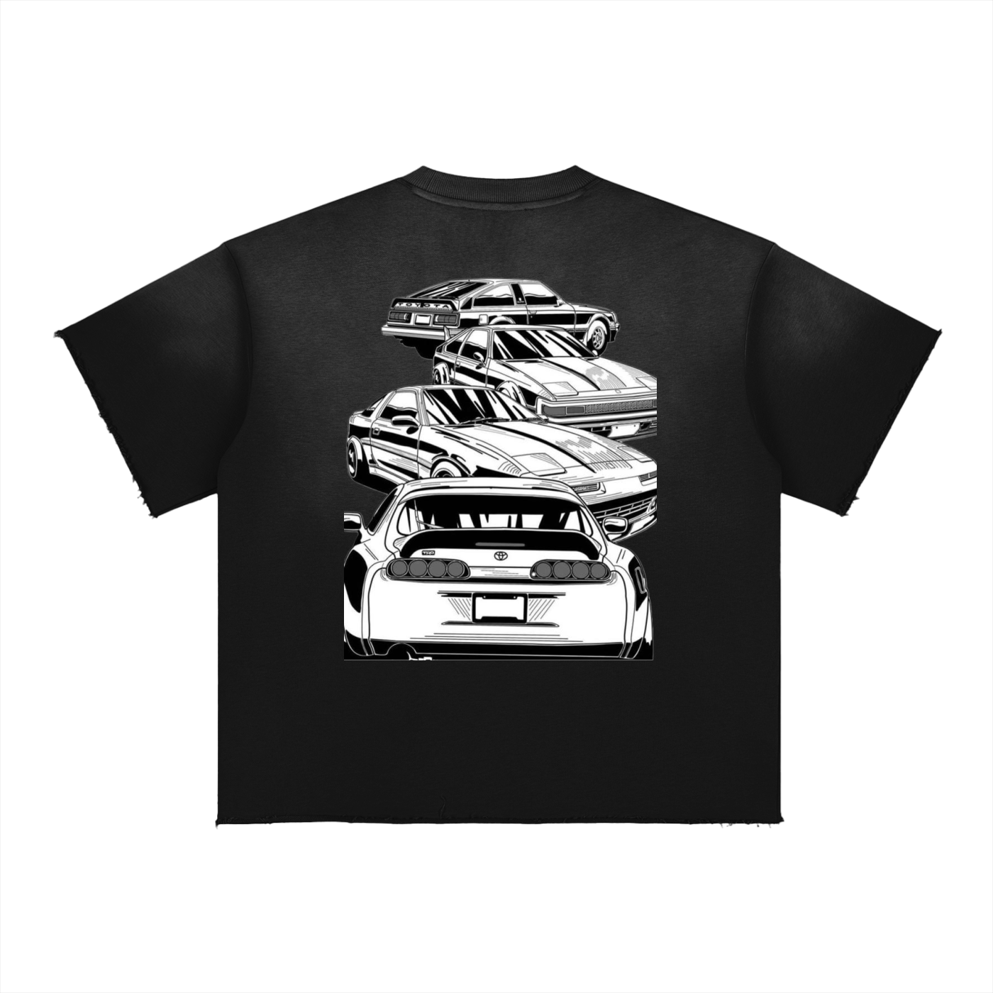 Supra Sun Fade Raw Edge T-Shirt