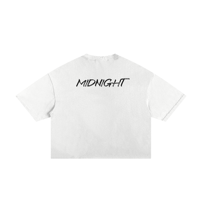 MIDNIGHT Classic Frayed Boxy Tee