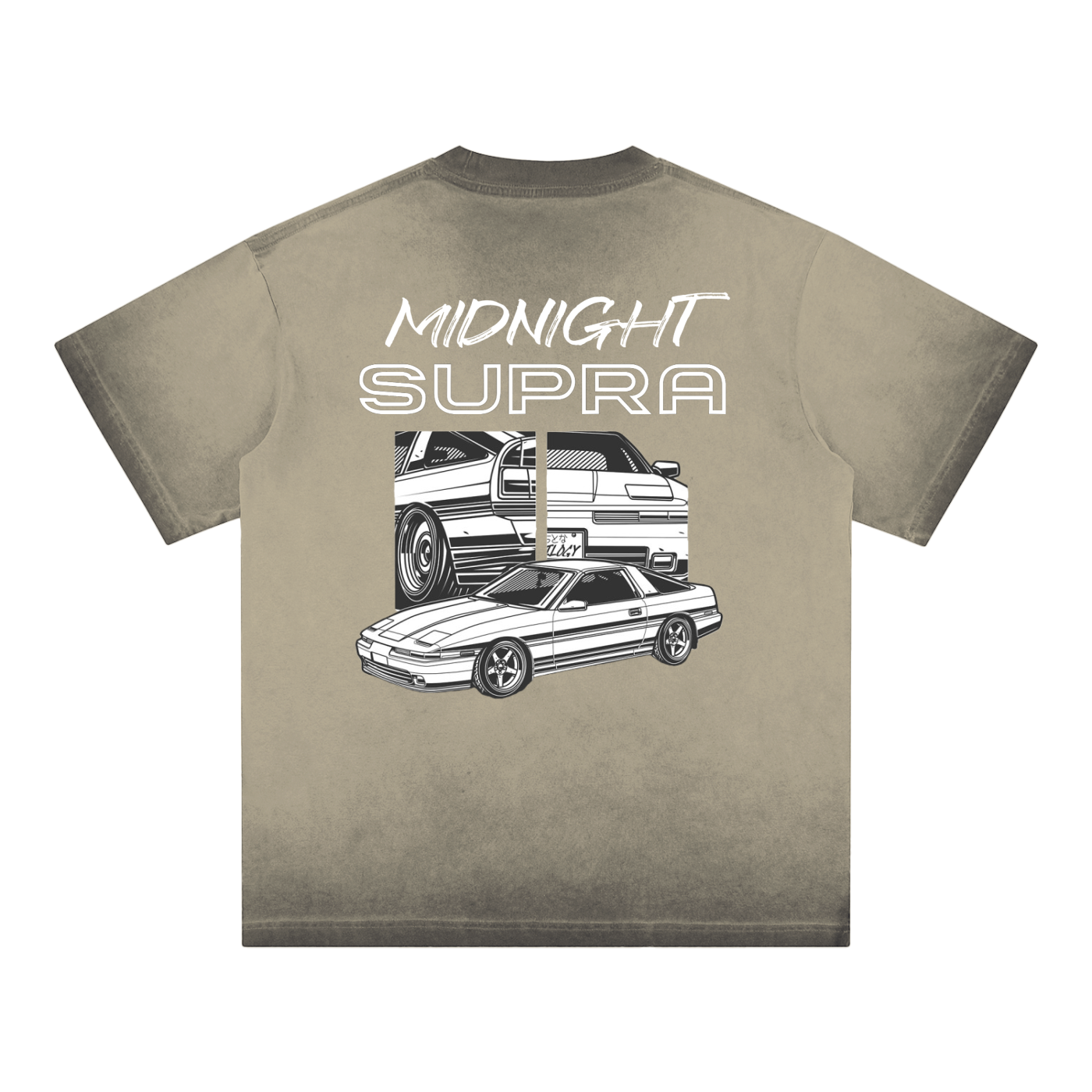 MIDNIGHT Supra Reverse Dyed Loose Cotton T-Shirt