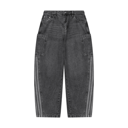Women's Vintage Wash Barrel Leg Jeans