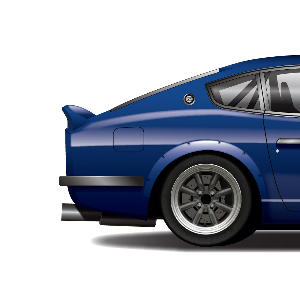 Wangan Midnight Car Art Print: Fairlady Z, Black Bird 911, Skyline GT-R