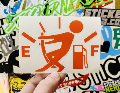Fuel Gauge Empty Sticker