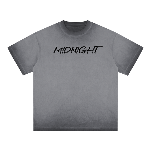 MIDNIGHT Reverse Dyed Loose Cotton T-Shirt