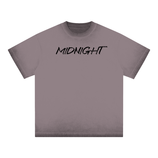MIDNIGHT Reverse Dyed Loose Cotton T-Shirt