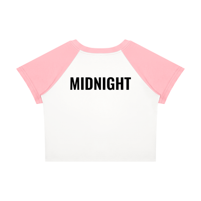 MIDNIGHT Women’s Raglan Color Block Baby T-Shirt
