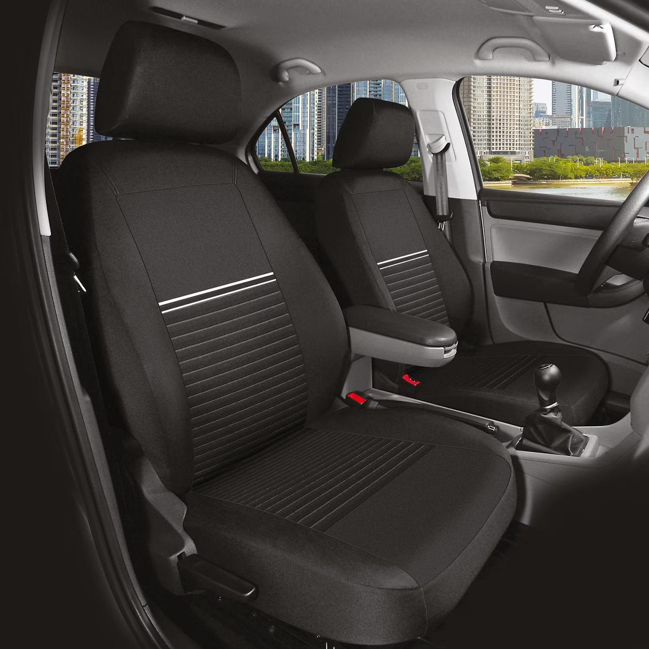 Broadcast Polyester Car Seat Cover, 2-Pack, 211659, Fits Most Vehicles