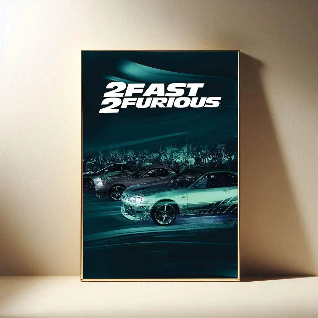 The Fast and the Furious Series Film Poster, Modern Movies Art Print, Canvas Cloth Poster, Poster for Gift, Film Fan Collection