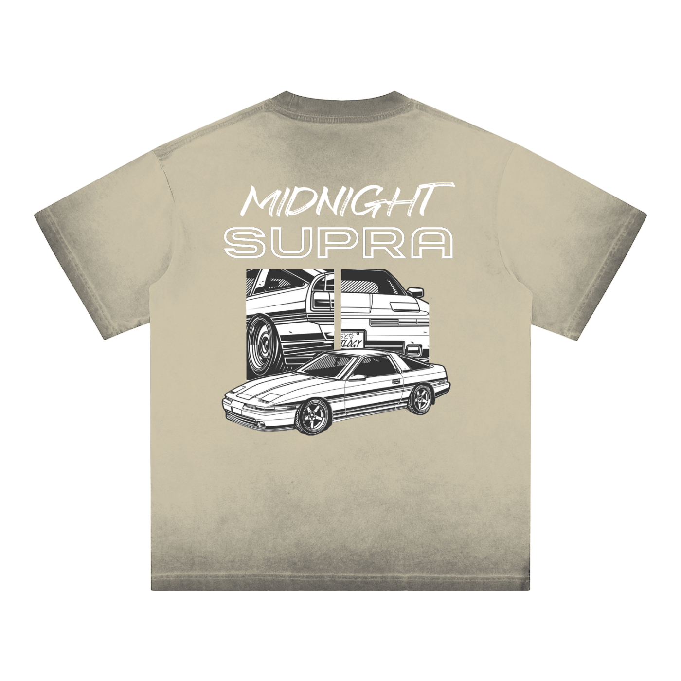 MIDNIGHT Supra Reverse Dyed Loose Cotton T-Shirt