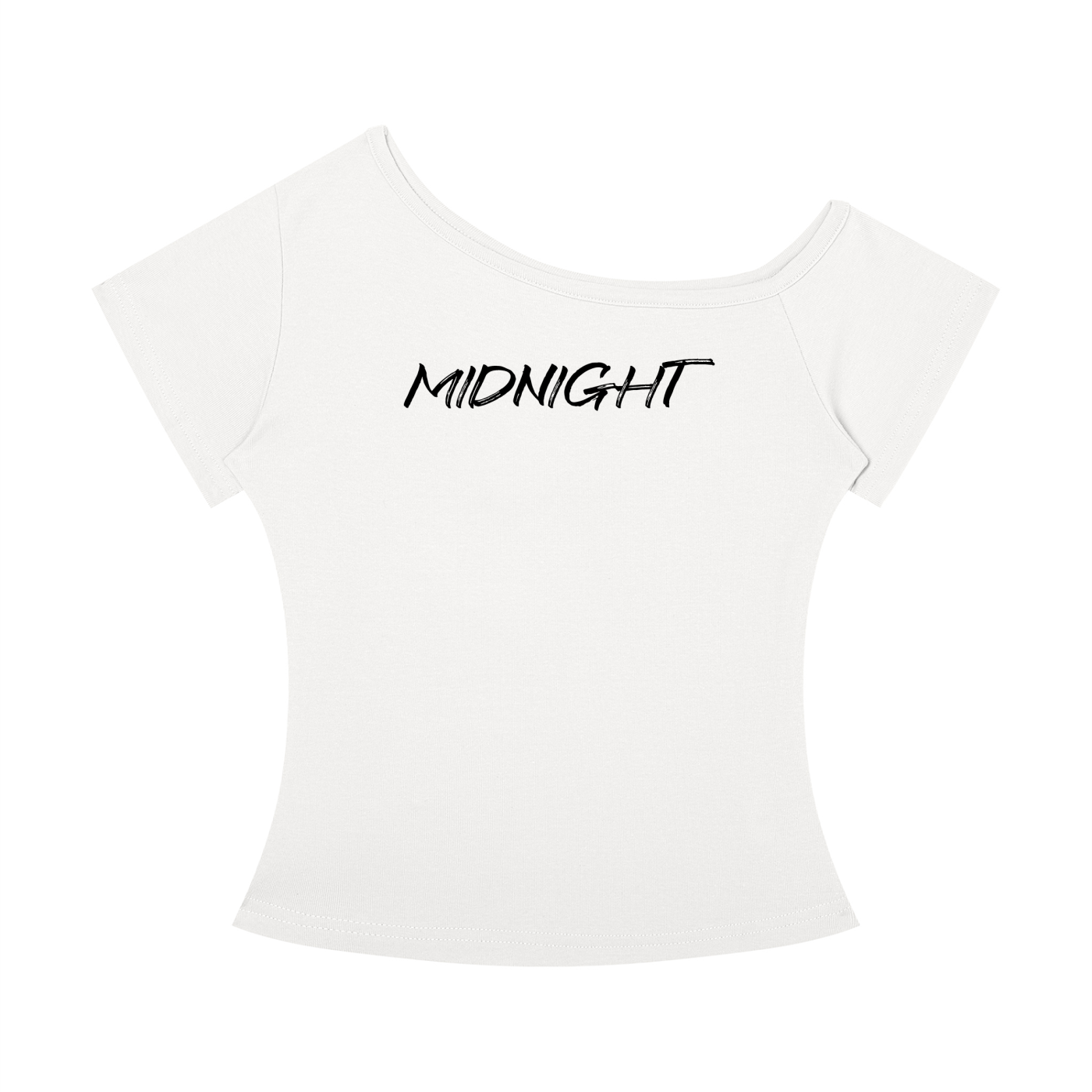 MIDNIGHT Women’s Off-the-Shoulder T-Shirt