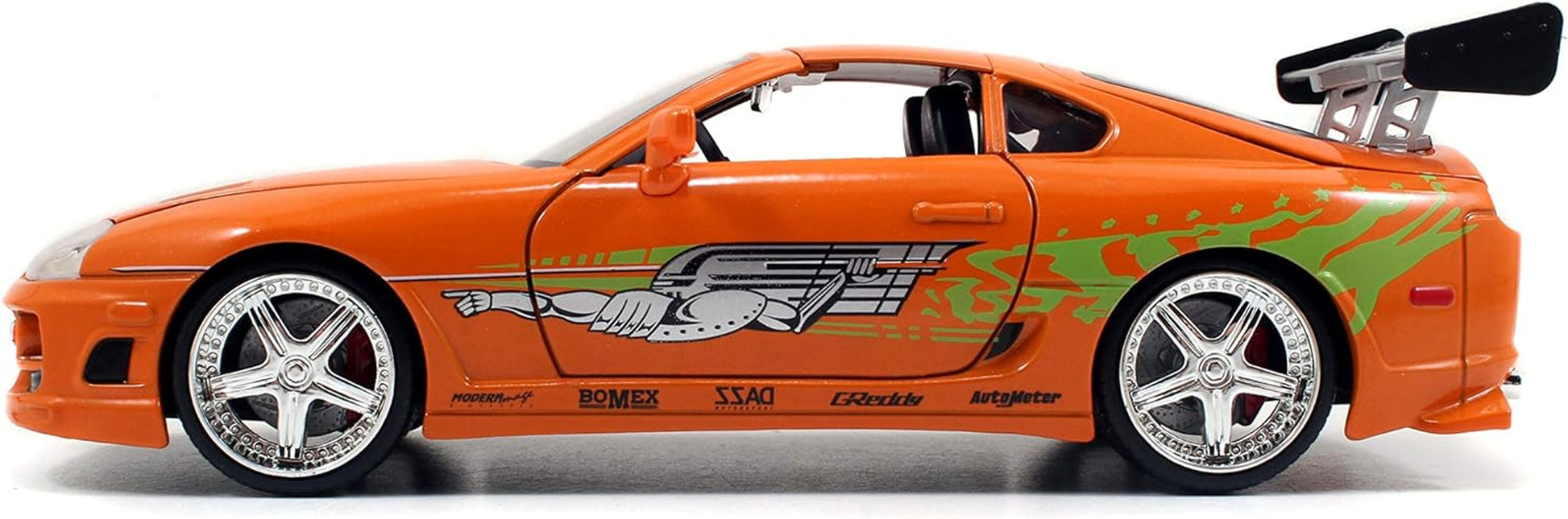 Toys Fast & Furious 1:24 Brian'S Toyota Supra Die-Cast Car, Toys for Kids and Adults, Orange (97168)