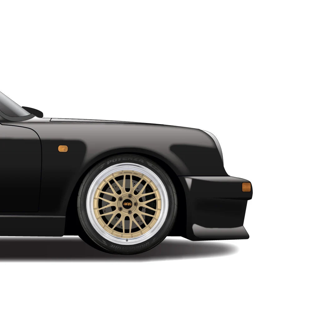 Wangan Midnight Car Art Print: Fairlady Z, Black Bird 911, Skyline GT-R