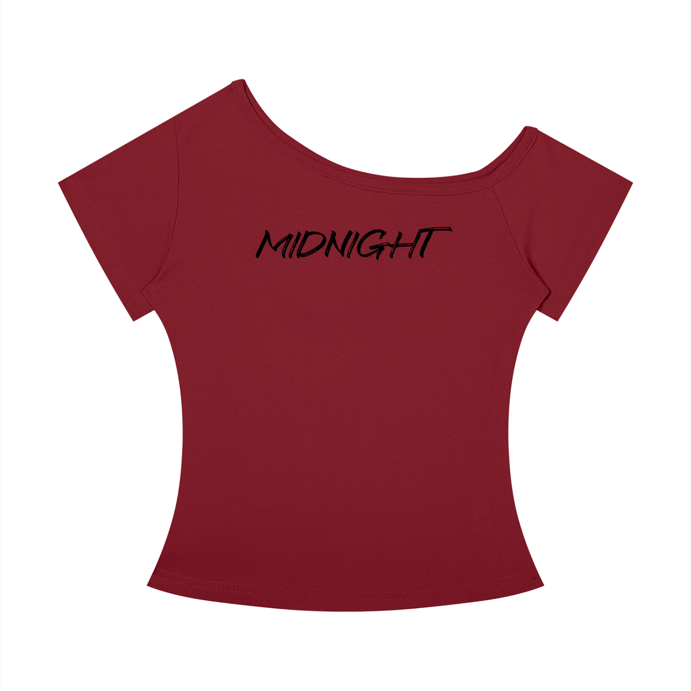 MIDNIGHT Women’s Off-the-Shoulder T-Shirt
