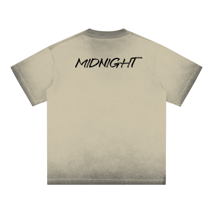 MIDNIGHT Reverse Dyed Loose Cotton T-Shirt