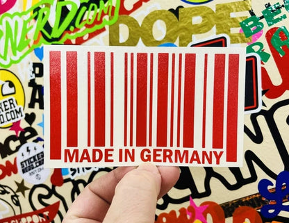Made in Germany Bar Code Sticker