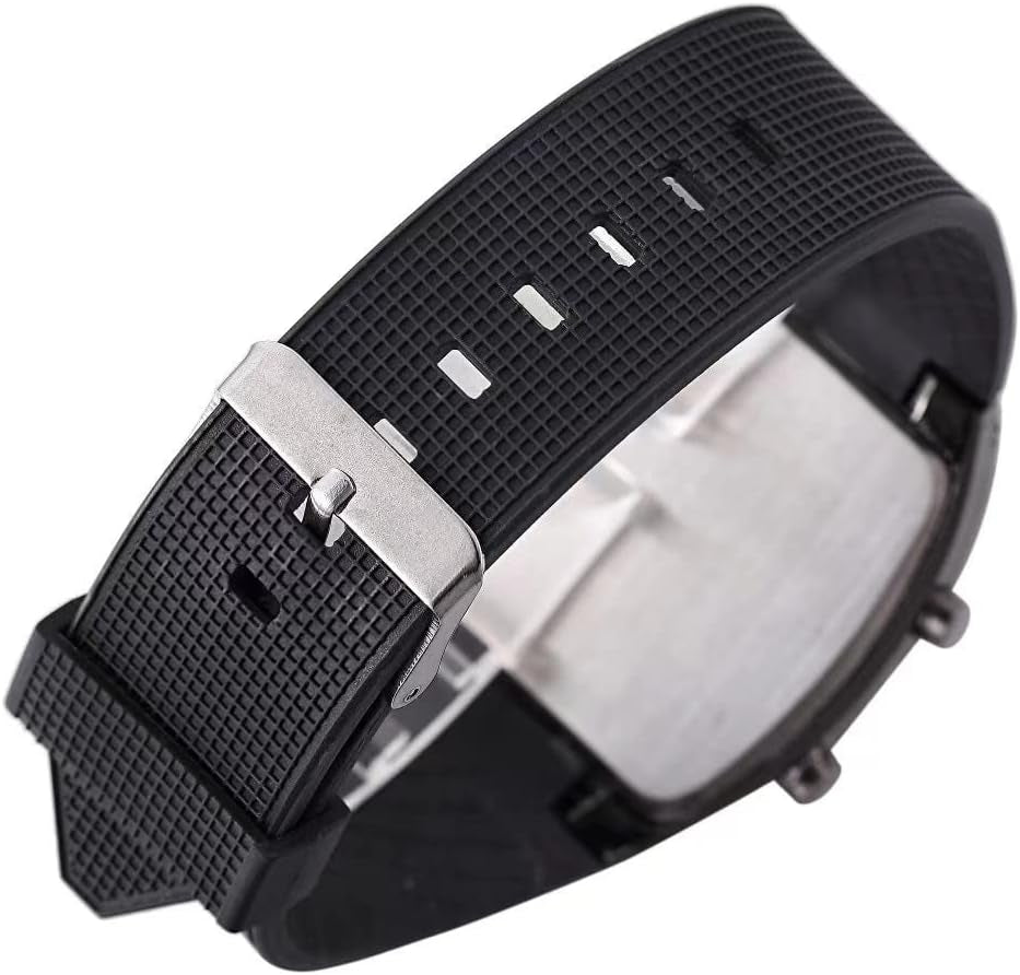 Unique Cool Creative Fashion Simulate Car Dashboard LED Display Men Sport Wristwatches Rubber Watch Band