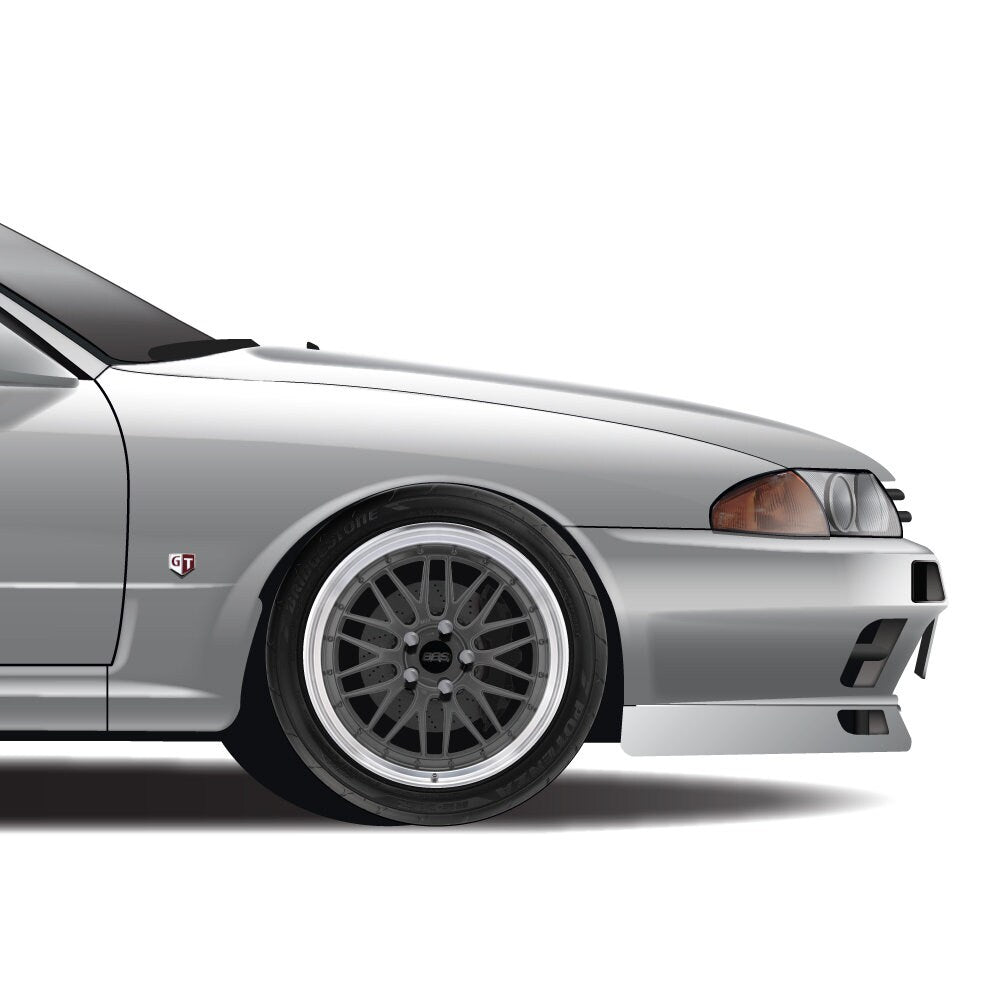 Wangan Midnight Car Art Print: Fairlady Z, Black Bird 911, Skyline GT-R