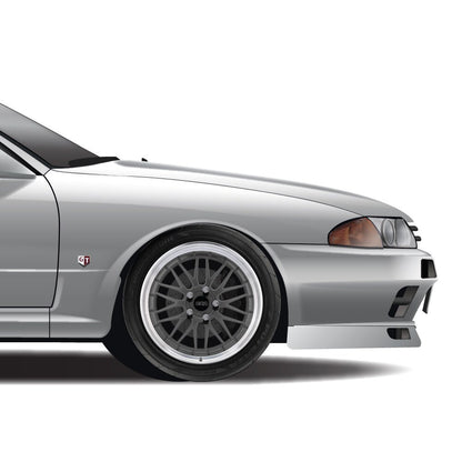 Wangan Midnight Car Art Print: Fairlady Z, Black Bird 911, Skyline GT-R