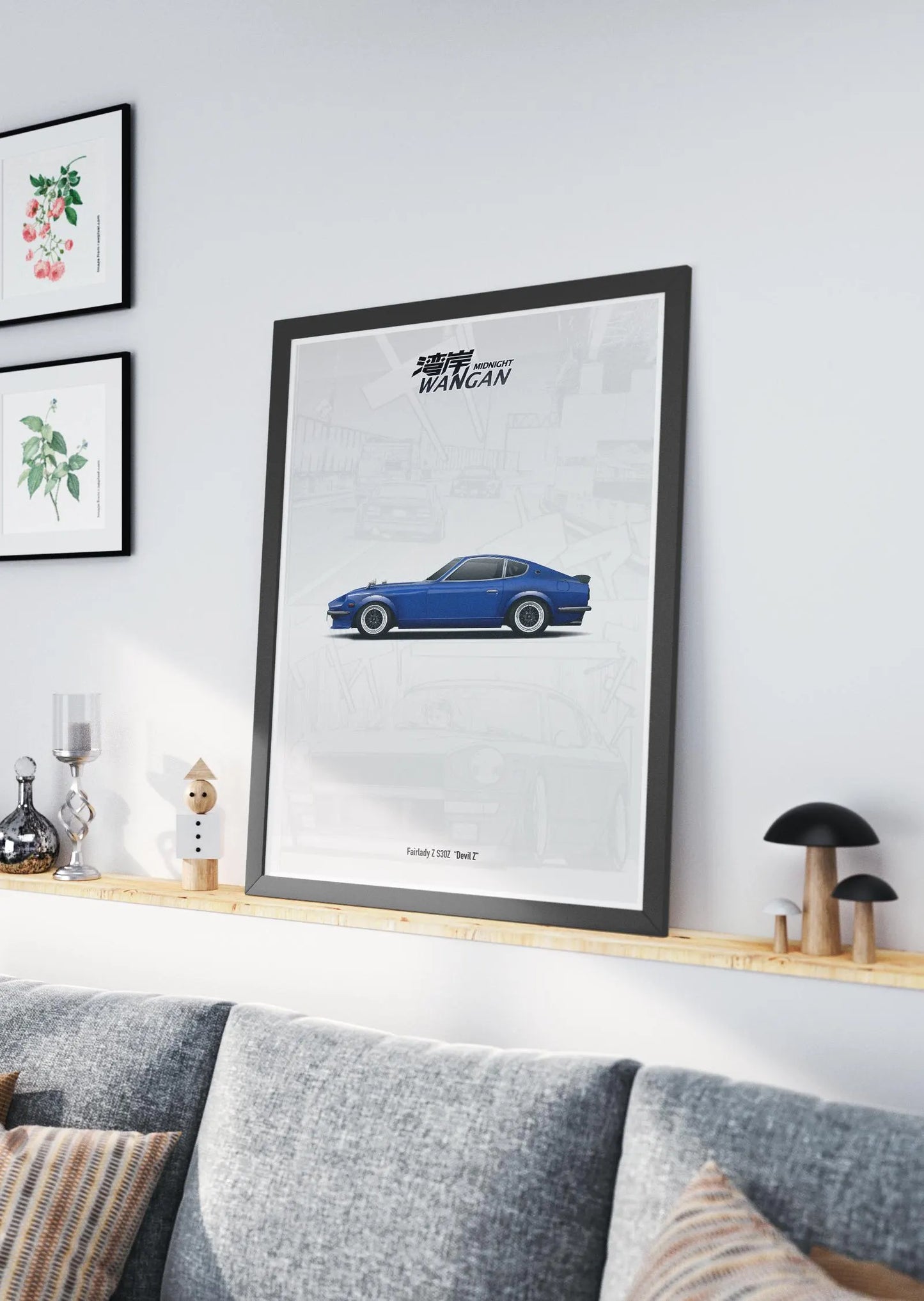 Devil Z Fairlady S30Z Poster Art - Wangan Midnight Anime
