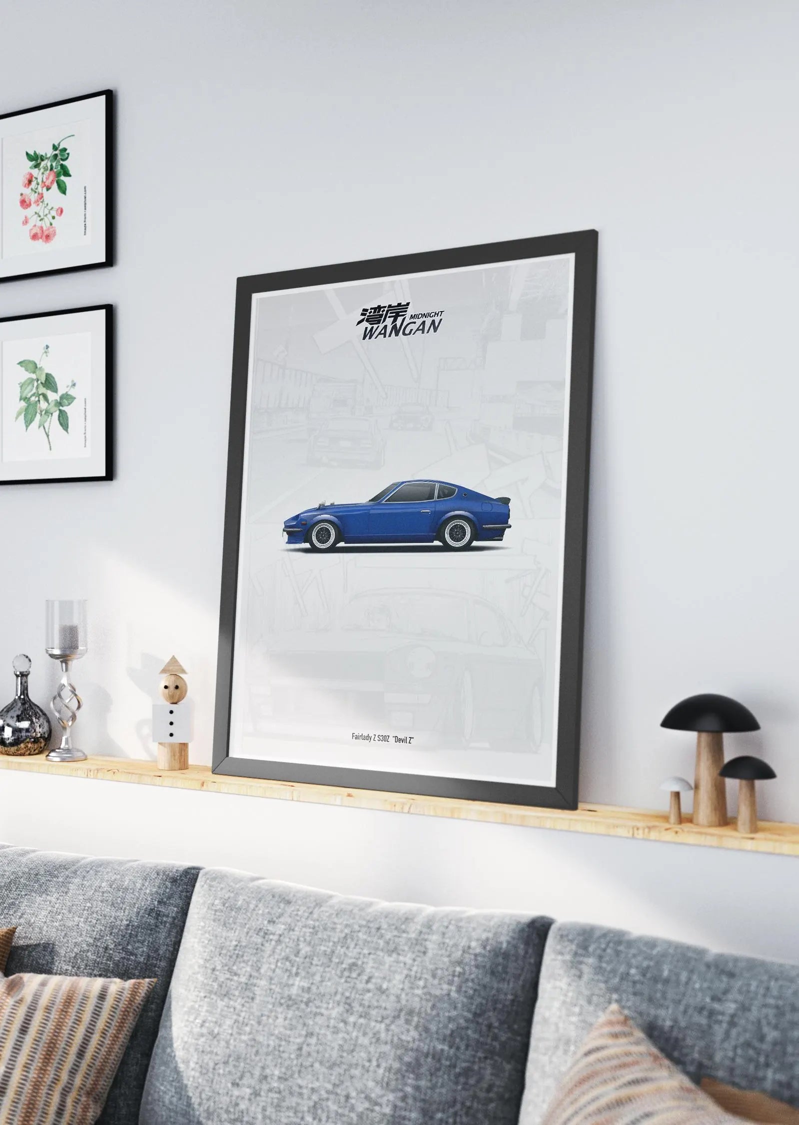 Devil Z Fairlady S30Z Poster Art - Wangan Midnight Anime