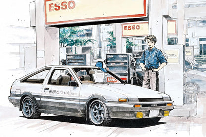Snap Kit No .CM-1 Initial D Takumi Fujiwara Hachiroku 1/32 Plastic Model Kit