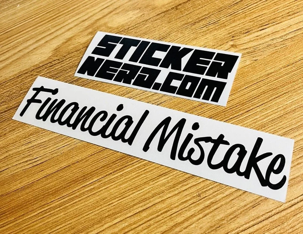 Financial Mistake Sticker