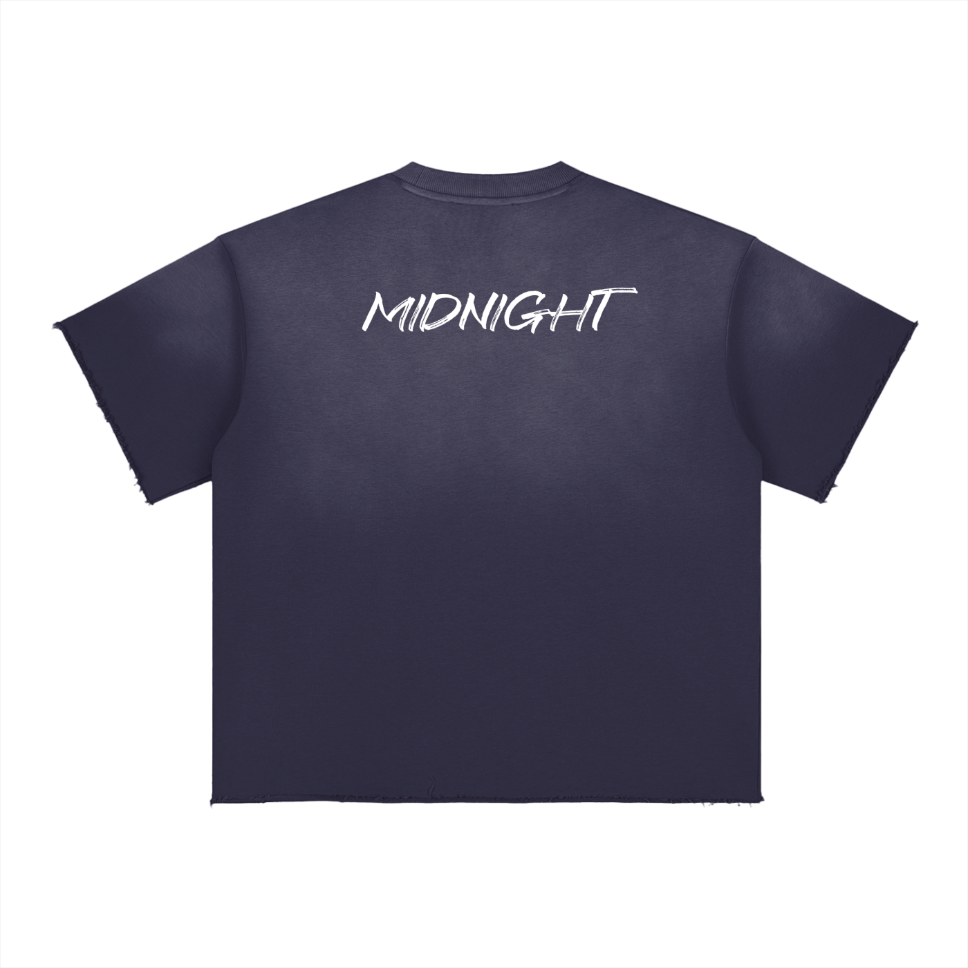 MIDNIGHT Sun Fade Raw Edge T-Shirt