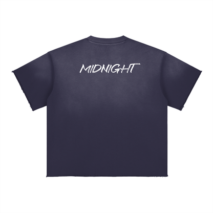 MIDNIGHT Sun Fade Raw Edge T-Shirt