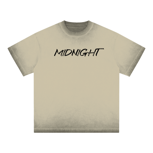 MIDNIGHT Reverse Dyed Loose Cotton T-Shirt