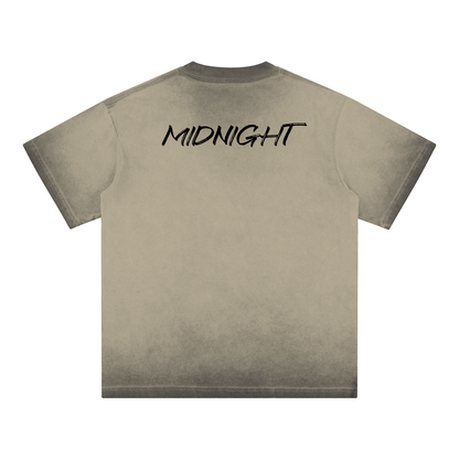 MIDNIGHT Reverse Dyed Loose Cotton T-Shirt