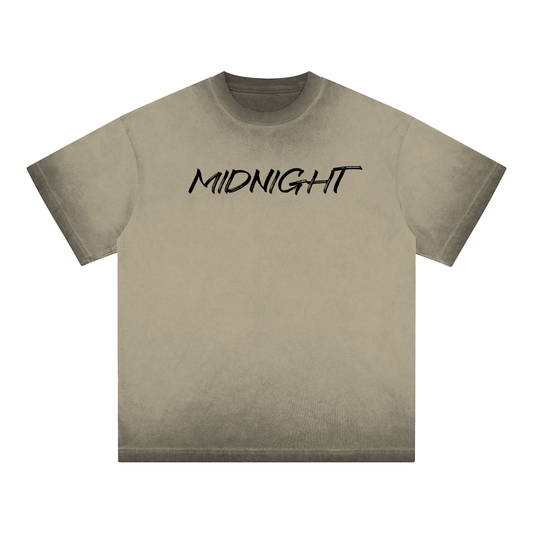 MIDNIGHT Reverse Dyed Loose Cotton T-Shirt