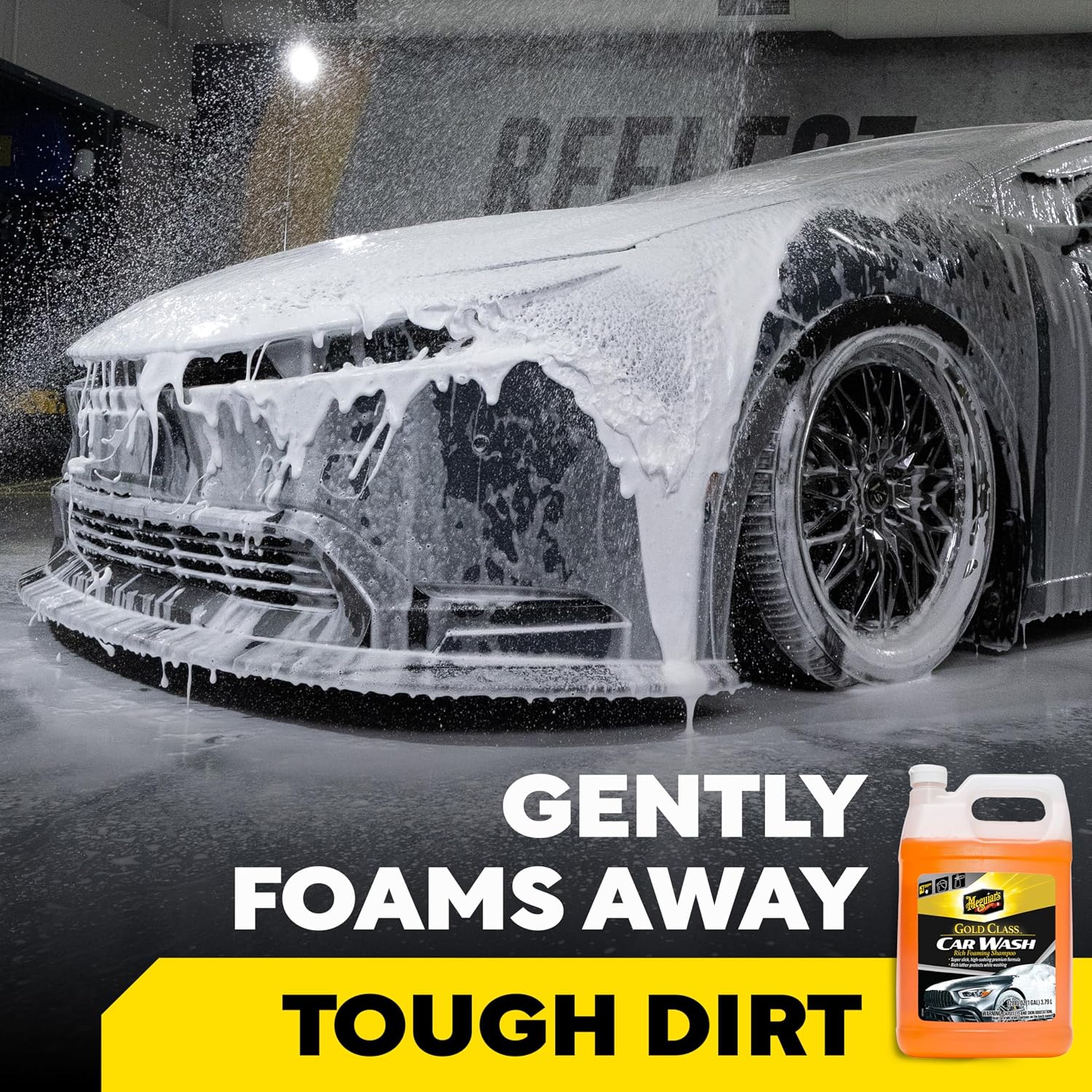 Meguiar'S Gold Class Car Wash – Premium Foaming Car Wash Soap, High Gloss Finish, Safe for Clear Coats, Deep Cleans without Removing Waxes, Car Detailing Supplies for Cars, Trucks & Suvs – 1 Gal