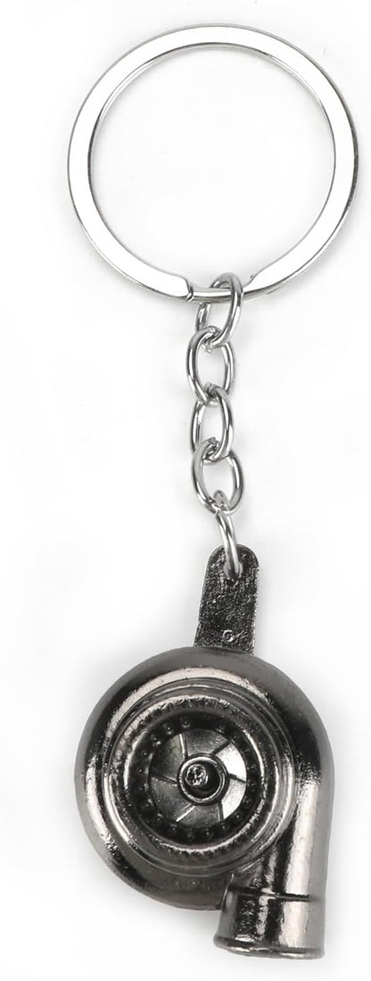 Turbo Keychain,Mini Turbo Keychain for Car Enthusiasts, Durable Metal Turbo Key Chain,Car Enthusiast Gifts for Men