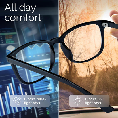 High Tech Blue Light Glasses - Advanced Blue Light Blocking Computer Glasses - Screen Fatigue & UV Protection