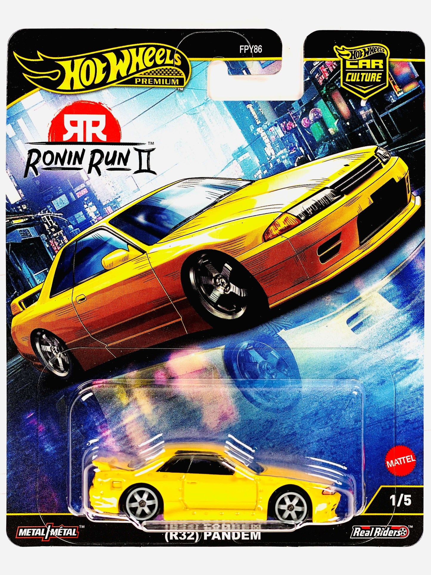 2025 Car Culture Ronin Run II Nissan Skyline GT-R (R32) Pandem - Damaged Card