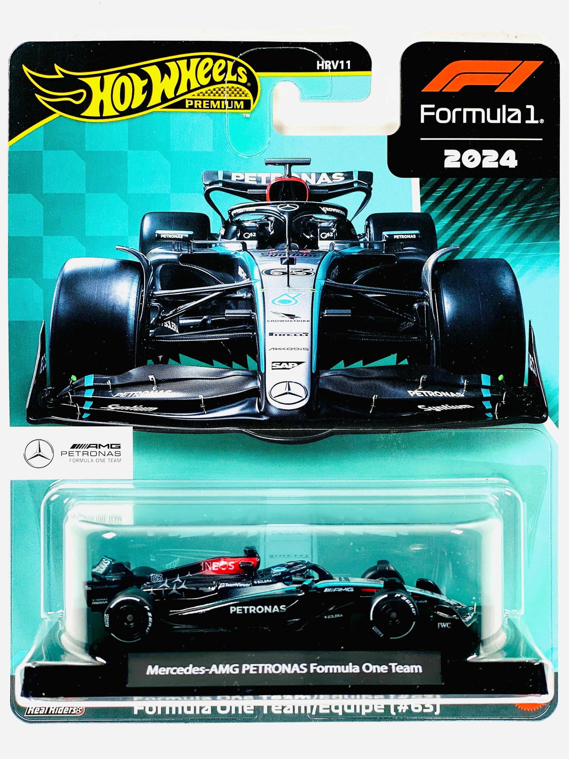 2025 Formula 1 Race Team George Russell F1 Mercedes-Amg Petronas Formula One Team #63