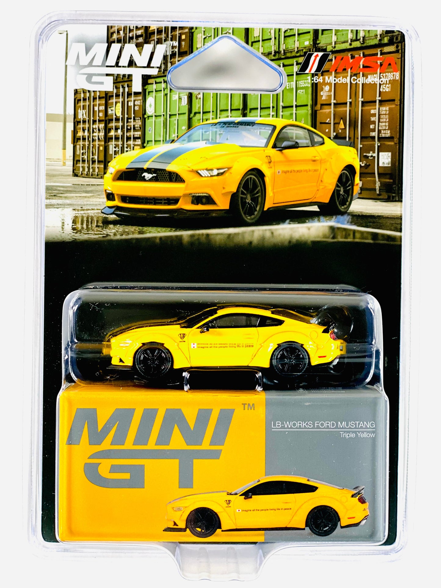Mijo Exclusive LB-WORKS Ford Mustang Triple Yellow #1077
