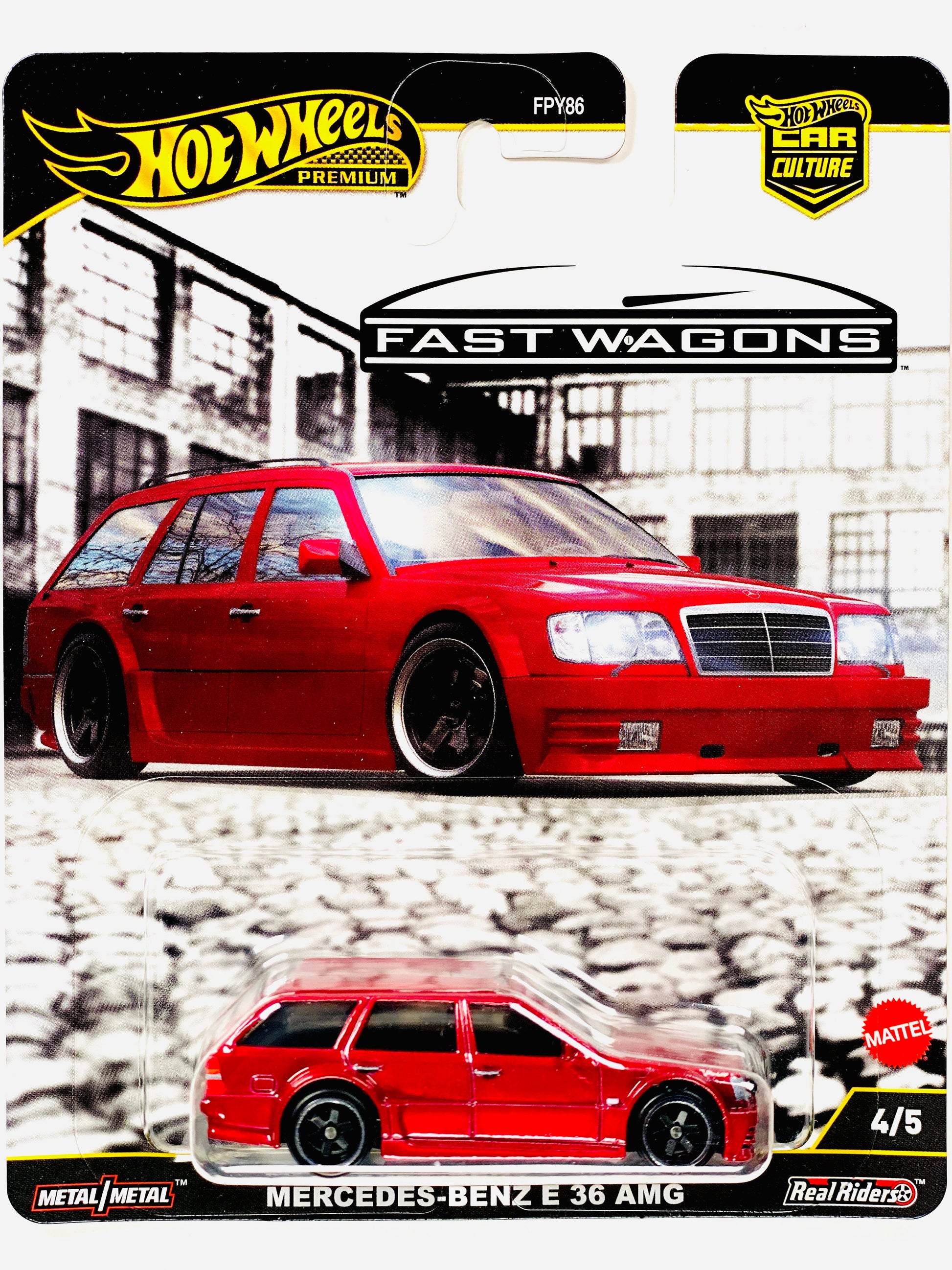 2025 Car Culture Fast Wagons Mercedes-Benz E 36 AMG - Damaged Card