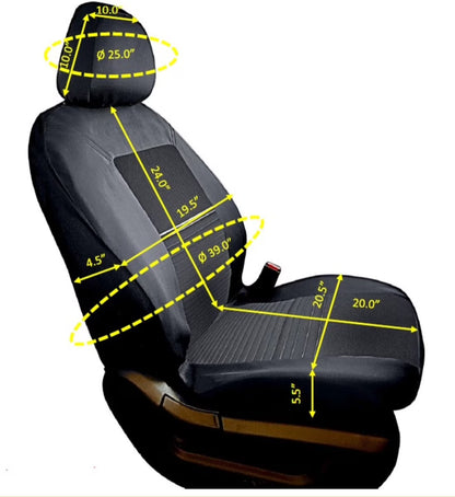 Broadcast Polyester Car Seat Cover, 2-Pack, 211659, Fits Most Vehicles