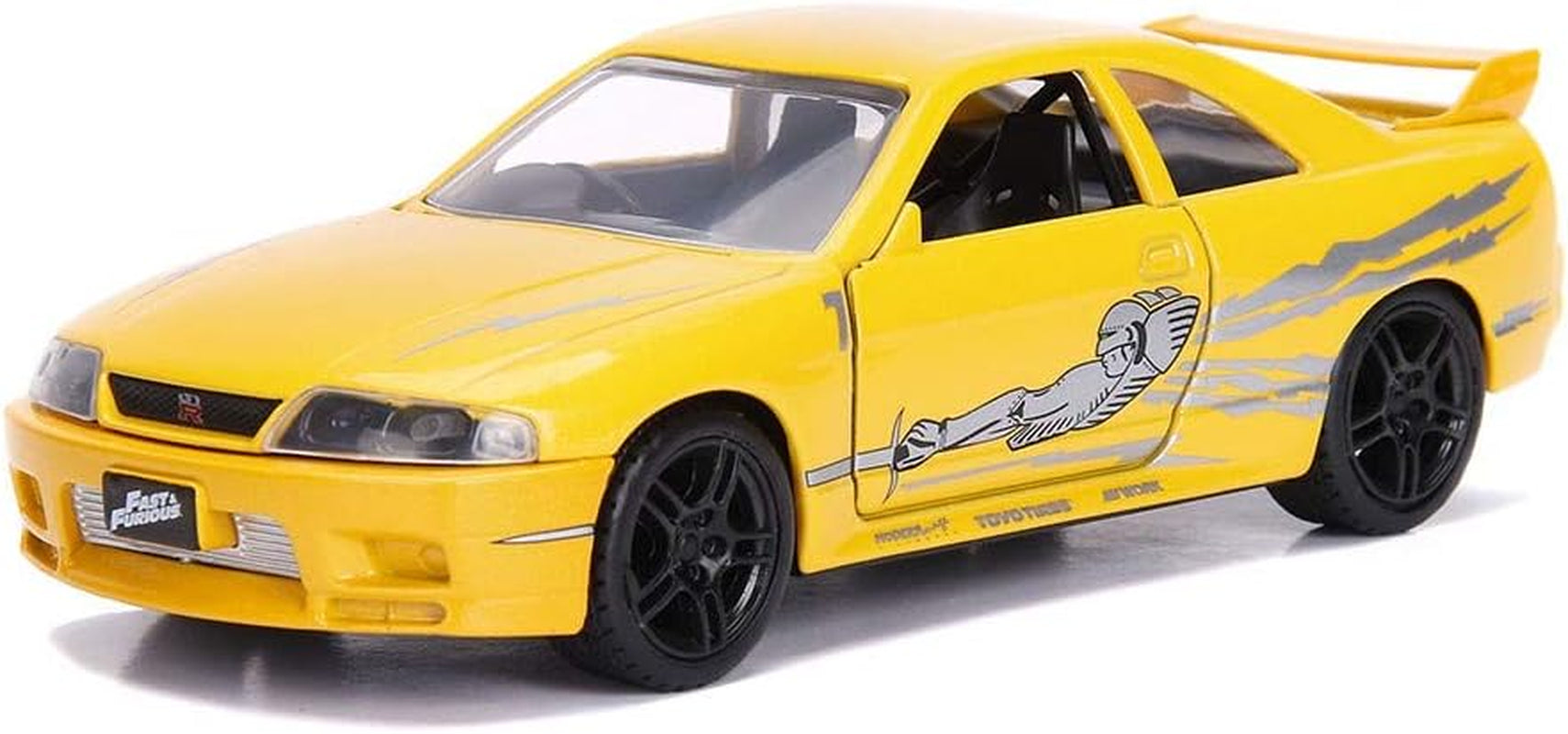 Fast & Furious 1:32 Leon'S Nissan Skyline GT-R (BCNR33) Die-Cast Car, Toys for Kids and Adults