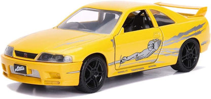 Fast & Furious 1:32 Leon'S Nissan Skyline GT-R (BCNR33) Die-Cast Car, Toys for Kids and Adults