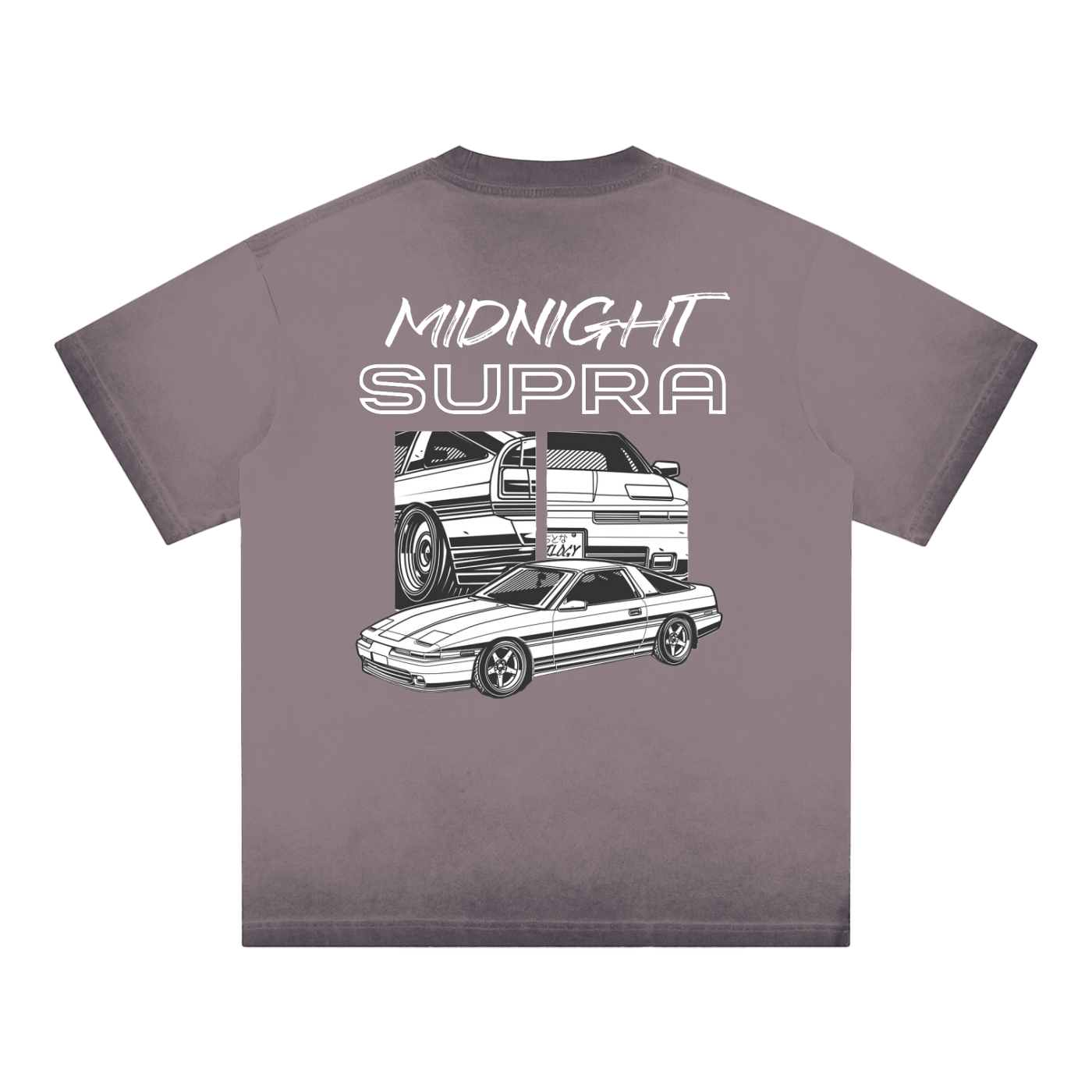 MIDNIGHT Supra Reverse Dyed Loose Cotton T-Shirt