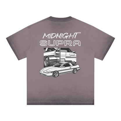 MIDNIGHT Supra Reverse Dyed Loose Cotton T-Shirt