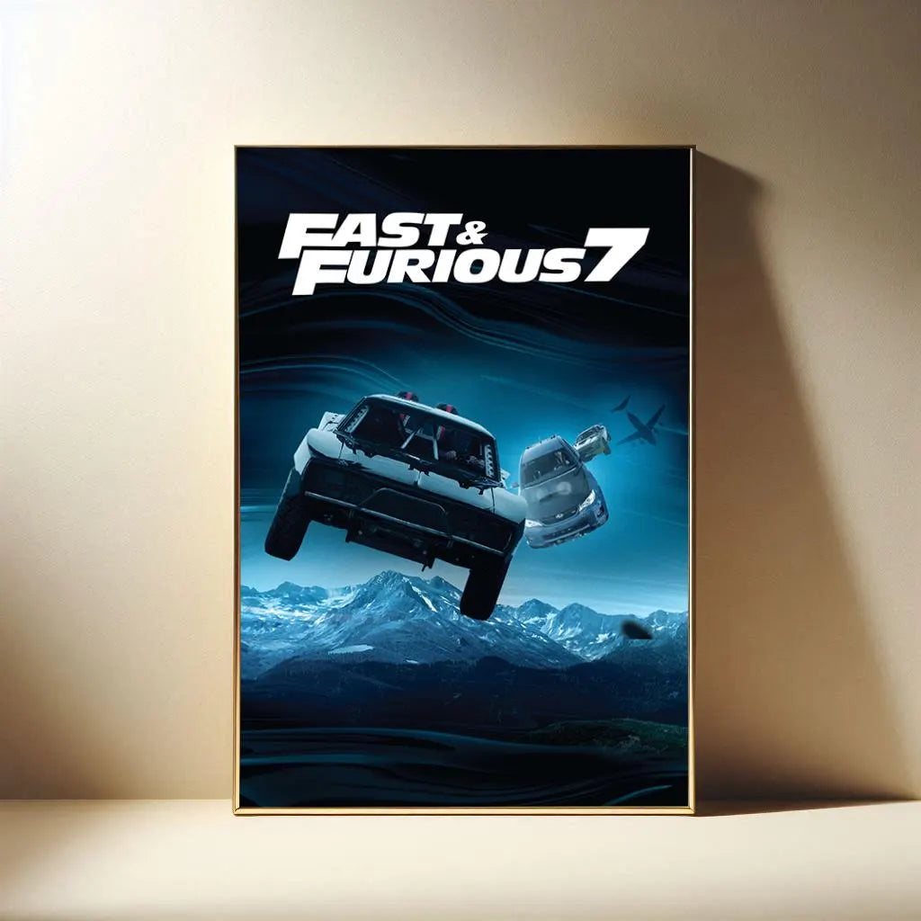 The Fast and the Furious Series Film Poster, Modern Movies Art Print, Canvas Cloth Poster, Poster for Gift, Film Fan Collection