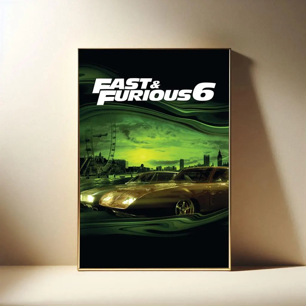 The Fast and the Furious Series Film Poster, Modern Movies Art Print, Canvas Cloth Poster, Poster for Gift, Film Fan Collection