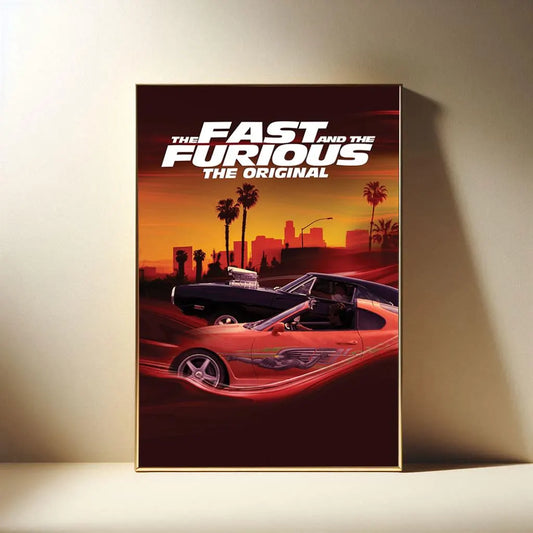 The Fast and the Furious Series Film Poster, Modern Movies Art Print, Canvas Cloth Poster, Poster for Gift, Film Fan Collection