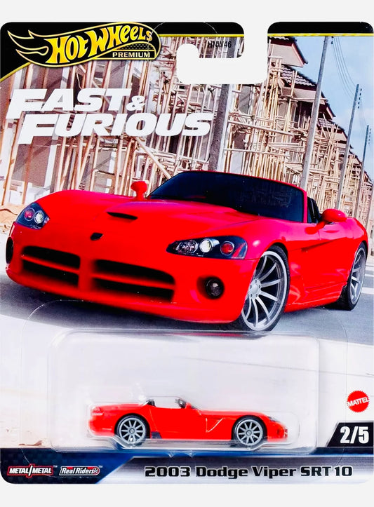 2025 Fast & Furious Case J 2023 Dodge Viper SRT 10 - Damaged Card