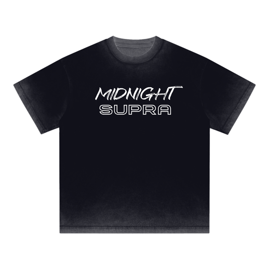 MIDNIGHT Supra Reverse Dyed Loose Cotton T-Shirt